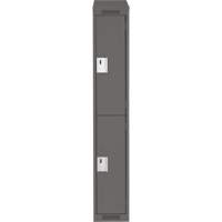 Casiers Clean Line, 2 niveaux, 12" x 18" x 78", Acier, Charbon, Rivet (assembl&eacute;) M & M Nord Ouest Inc