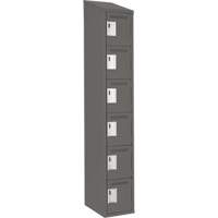 Petits casiers Clean Line, 6 niveaux, 12" x 18" x 78", Acier, Charbon, Rivet (assembl&eacute;) M & M Nord Ouest Inc