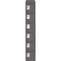 Petits casiers Clean Line, 6 niveaux, 12" x 18" x 78", Acier, Charbon, Rivet (assembl&eacute;) M & M Nord Ouest Inc