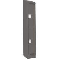 Casiers Clean Line, 2 niveaux, 12" x 18" x 82", Acier, Charbon, Rivet (assembl&eacute;) M & M Nord Ouest Inc