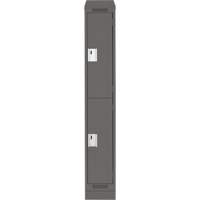 Casiers Clean Line, 2 niveaux, 12" x 18" x 82", Acier, Charbon, Rivet (assembl&eacute;) M & M Nord Ouest Inc