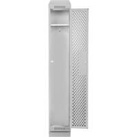 Clean Line Lockers, 12" x 18" x 82", Steel, Grey, Rivet (Assembled), Perforated M & M Nord Ouest Inc