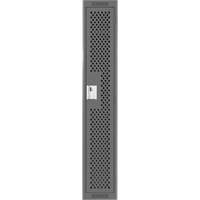 Clean Line Lockers, 12" x 15" x 72", Steel, Charcoal, Rivet (Assembled), Perforated M & M Nord Ouest Inc
