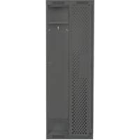 Clean Line Lockers, Bank of 2, 24" x 12" x 76", Steel, Charcoal, Rivet (Assembled), Perforated M & M Nord Ouest Inc