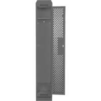 Clean Line Lockers, 12" x 18" x 82", Steel, Charcoal, Rivet (Assembled), Perforated M & M Nord Ouest Inc