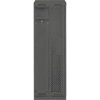 Clean Line Lockers, Bank of 2, 24" x 12" x 82", Steel, Charcoal, Rivet (Assembled), Perforated M & M Nord Ouest Inc
