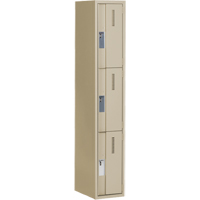 Casiers robustes Concorde, 3 niveaux, 12" x 18" x 72", Acier, Beige, Soud&eacute; (assembl&eacute;) M & M Nord Ouest Inc