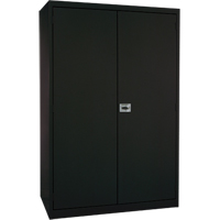 Deep Hi-Boy Storage Cabinet, Steel, 4 Shelves, 72" H x 36" W x 24" D, Black M & M Nord Ouest Inc