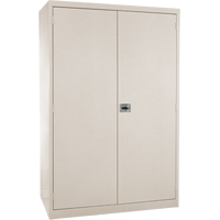 Deep Hi-Boy Storage Cabinet, Steel, 4 Shelves, 72" H x 36" W x 24" D, Beige M & M Nord Ouest Inc