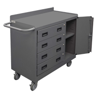 Mobile Workbench Cabinet, Steel Surface M & M Nord Ouest Inc