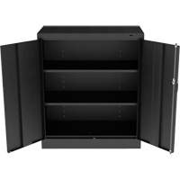 Armoire standard &agrave; hauteur de comptoir, Acier, 2 Tablettes, 42" h x 36" la x 18" P, Noir M & M Nord Ouest Inc
