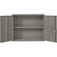 Armoire murale, Acier, 2 Tablettes, 30" h x 36" la x 12" P, Gris M & M Nord Ouest Inc