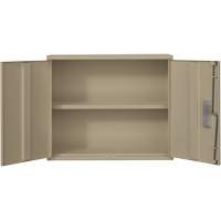 Armoire murale, Acier, 2 Tablettes, 30" h x 36" la x 12" P, Beige M & M Nord Ouest Inc