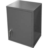 Wall-Mounted Cabinet, 27" H x 13-11/16" W x 18" D, 2 Shelves, Steel, Grey FL997 | M & M Nord Ouest Inc