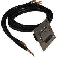 Panneau de douille polaris&eacute;e en acier inoxydable &agrave; brancher, 4 AWG, C&acirc;ble 5' M & M Nord Ouest Inc