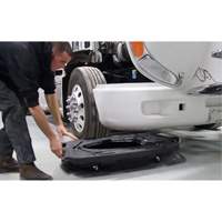 Bac de vidange d'huile pour camion &agrave; profil bas avec couvercle M & M Nord Ouest Inc