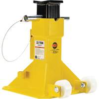 EZ-Wheel Jack Stand, Locking Pin, 22 Tons Capacity, 13-1/2" - 20" H M & M Nord Ouest Inc