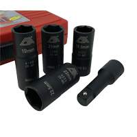 Flip Socket Kit, 5 Pieces, 1/2" Drive Size M & M Nord Ouest Inc