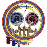 Jeu de manom&egrave;tres collecteurs en laiton avec coupleurs M & M Nord Ouest Inc