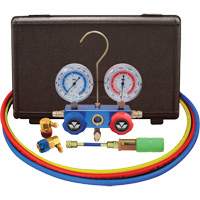 Automotive R134A 2-Way Manifold Gauge Set with Mini Dye Injector M & M Nord Ouest Inc