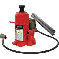 Cric-bouteille hydraulique de hauteur standard, 12 tonne(s), Air comprim&eacute;/hydraulique, 19-3/4" Hauteur &eacute;lev&eacute;e M & M Nord Ouest Inc