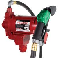 115/230V AC Fuel Transfer Pump with Nozzle M & M Nord Ouest Inc