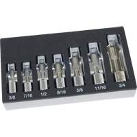 Jeu de douilles pour &eacute;crous &eacute;vas&eacute;s SAE avec plateau en mousse, 7 Morceaux, Prise de 3/8" M & M Nord Ouest Inc