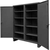 Extra Heavy-Duty Cabinet, Steel, 8 Shelves, 78" H x 72" W x 24" D, Grey M & M Nord Ouest Inc