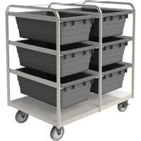 R&acirc;telier mobile, &agrave; deux c&ocirc;t&eacute;s, 6 bacs, 26" la x 36" p x 42" h M & M Nord Ouest Inc