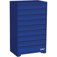 Modular Drawer Cabinet, 9 Drawers, 36" W x 24" D x 60" H, Blue M & M Nord Ouest Inc