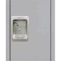 Lockers, 3 -tier, 12" x 18" x 86", Steel, Grey, Knocked Down M & M Nord Ouest Inc
