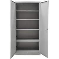 Hi-Boy Storage Cabinet, Steel, 4 Shelves, 72" H x 36" W x 18" D, Grey M & M Nord Ouest Inc
