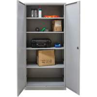 Hi-Boy Storage Cabinet, Steel, 4 Shelves, 72" H x 36" W x 18" D, Grey M & M Nord Ouest Inc