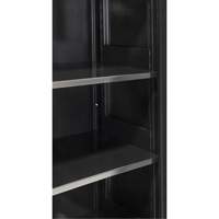 Armoire de rangement Hi-Boy, Acier, 4 Tablettes, 72" h x 36" la x 18" P, Noir M & M Nord Ouest Inc