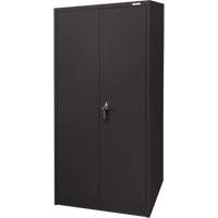 Armoire d'entreposage, Acier, 4 Tablettes, 66" h x 30" la x 15" P, Noir M & M Nord Ouest Inc