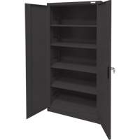 Storage Cabinet, Steel, 4 Shelves, 78" H x 36" W x 24" D, Black M & M Nord Ouest Inc