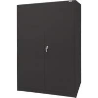 Storage Cabinet, Steel, 4 Shelves, 78" H x 48" W x 24" D, Black M & M Nord Ouest Inc