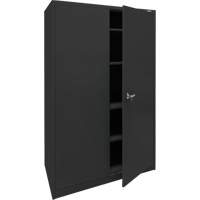Storage Cabinet, Steel, 4 Shelves, 78" H x 48" W x 24" D, Black M & M Nord Ouest Inc