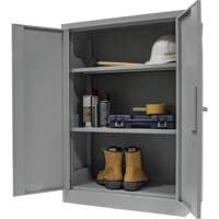 Armoire de rangement &agrave; hauteur de comptoir, Acier, 2 Tablettes, 42" h x 48" la x 24" P, Gris M & M Nord Ouest Inc