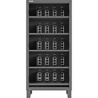 Heavy-Duty Open Front Cabinet with Dividers, Steel, 0 Drawers, 36" x 24" x 78", Grey M & M Nord Ouest Inc