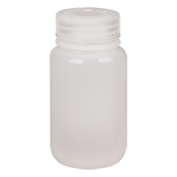 Bouteilles &agrave; large ouverture, Ronde, 4 oz, Plastique M & M Nord Ouest Inc