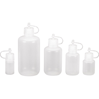 Narrow-Mouth Bottles, Round, 1/2 oz., Plastic M & M Nord Ouest Inc