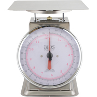 Top Loading Scale, 25 lbs. 12 kg Cap., 0.125 lbs. / 50 g Graduations M & M Nord Ouest Inc