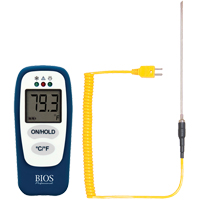 Food Thermometer with HACCP Check, Contact, Digital, -83.2 - 1999°F (-64 to 1400°C) M & M Nord Ouest Inc