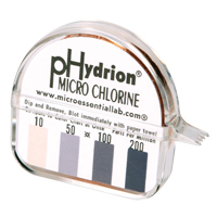 Papier r&eacute;actif Hydrion Chlorine Phydrion CM-240 M & M Nord Ouest Inc