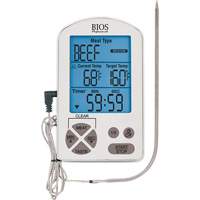 Premium Meat Thermometer & Timer, Contact, Digital, -4-122°F (-20-50°C) M & M Nord Ouest Inc