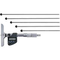 Microm&egrave;tre de profondeur num&eacute;rique avec tiges interchangeables, 0" - 12" (0 mm - 304.8 mm) gamme de mesure, R&eacute;solution de 0,00005" (0,001 mm) M & M Nord Ouest Inc