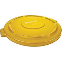 Couvercles ronds Brute, Couvercle plat, Plastique/Poly&eacute;thyl&egrave;ne, Convient aux contenants 22" dia. M & M Nord Ouest Inc