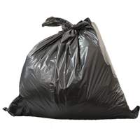 Garbage Bags, Oxo-Degradable, 0.6 mil Thick, Box of 500, Black JD162 | M & M Nord Ouest Inc