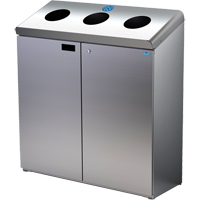 Station de recyclage au sol, Vrac, Acier inoxydable, 42 gal. M & M Nord Ouest Inc